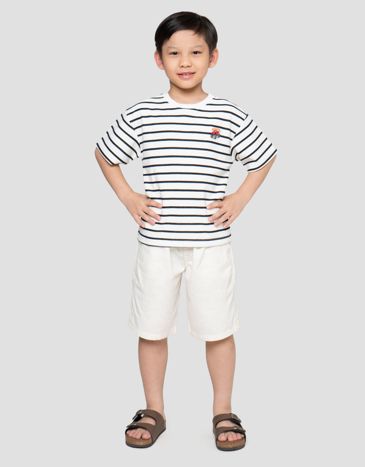 Little M Tex Print Kaos Oversize Anak Laki-laki
