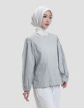 Annisa Balloon Sleeve Blouse Wanita