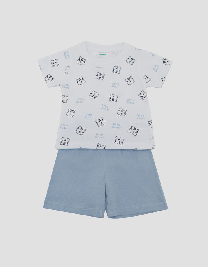 LITTLE M PRINT TIGER SETELAN BAYI