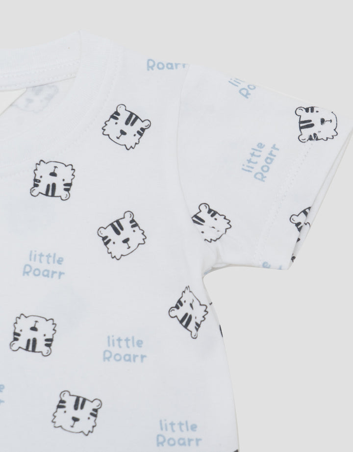 LITTLE M PRINT TIGER SETELAN BAYI