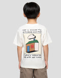 LITTLE M BORDIR DEPAN KAOS OVERSIZE ANAK LAKI-LAKI