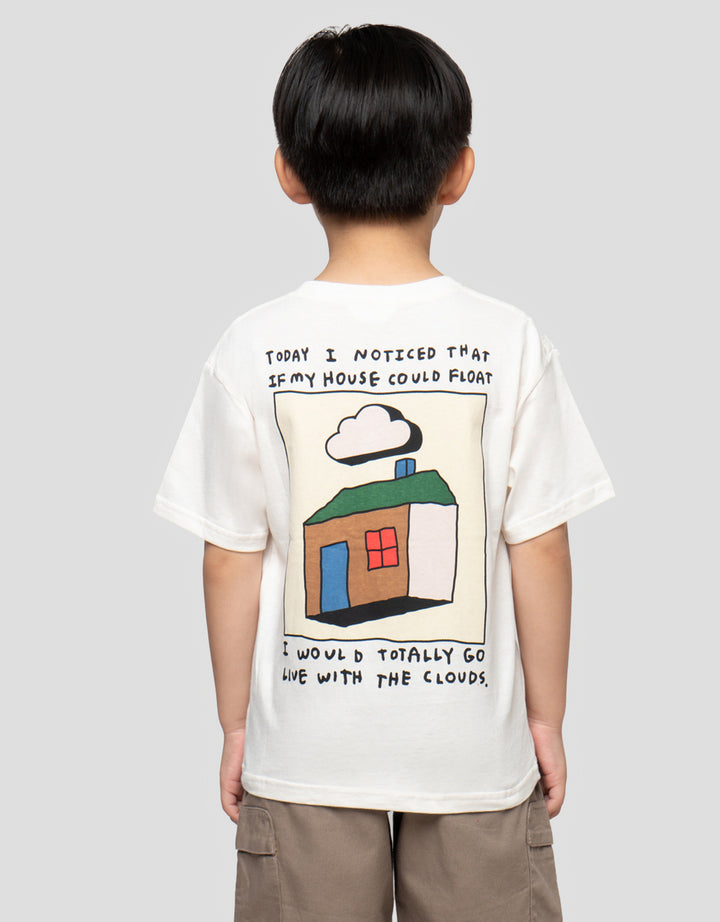 LITTLE M BORDIR DEPAN KAOS OVERSIZE ANAK LAKI-LAKI