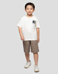 LITTLE M BORDIR DEPAN KAOS OVERSIZE ANAK LAKI-LAKI