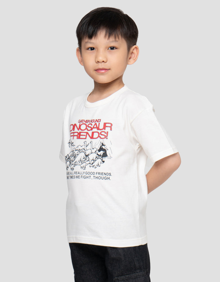 Little M Flok Dino And Friends Kaos Oversize Anak Laki-laki