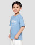 Little M Flok Run Dino Print Kaos Oversize Anak Laki-laki