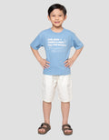 Little M Flok Run Dino Print Kaos Oversize Anak Laki-laki