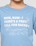 Little M Flok Run Dino Print Kaos Oversize Anak Laki-laki