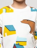 LITTLE M PRINT OUTDOOR SWEATER OVERSIZE ANAK LAKI-LAKI