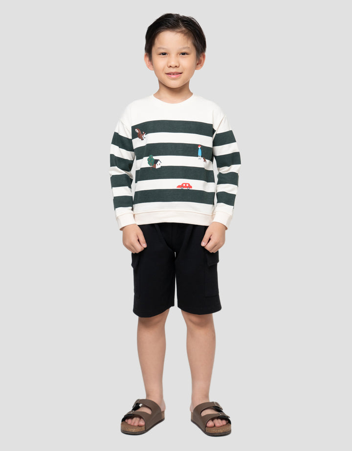 LITTLE M SALUR TEX SWEATER OVERSIZE ANAK LAKI-LAKI