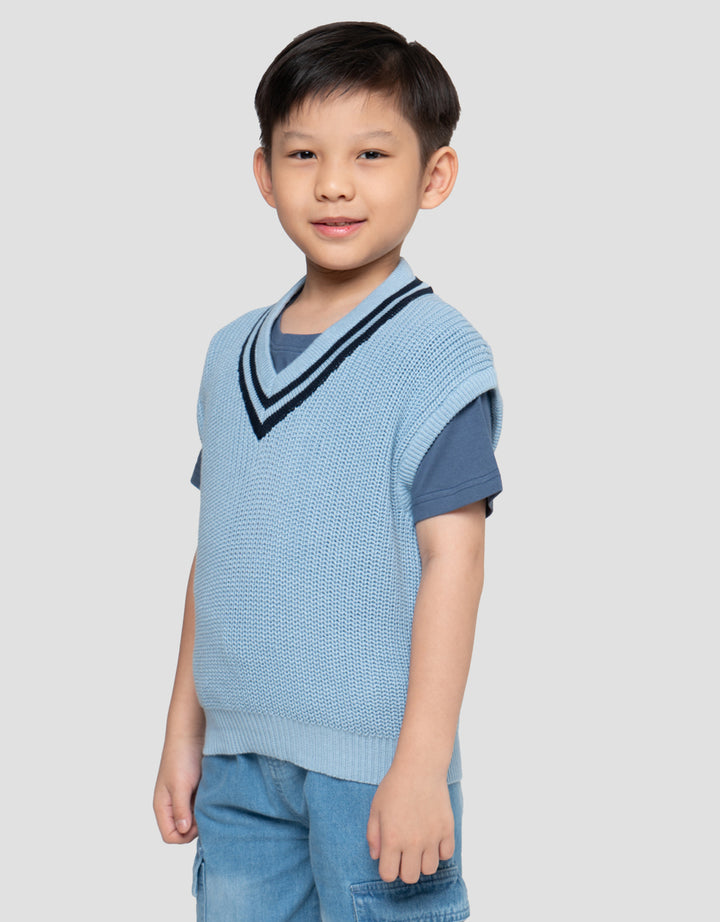 Little M Rompi Rajutan Sweater Anak Laki-laki