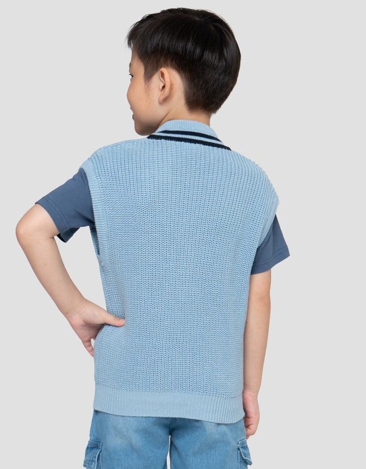 Little M Rompi Rajutan Sweater Anak Laki-laki