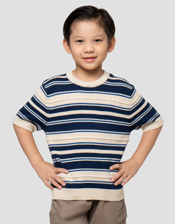 LITTLE M RAJUT REGLAN SALUR SWEATER ANAK LAKI-LAKI