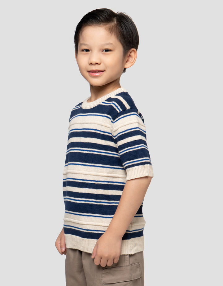 LITTLE M RAJUT REGLAN SALUR SWEATER ANAK LAKI-LAKI