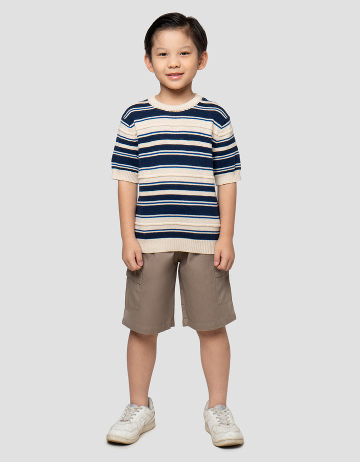 LITTLE M RAJUT REGLAN SALUR SWEATER ANAK LAKI-LAKI