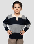 LITTLE M RAJUT KERAH SALUR SWEATER ANAK LAKI-LAKI