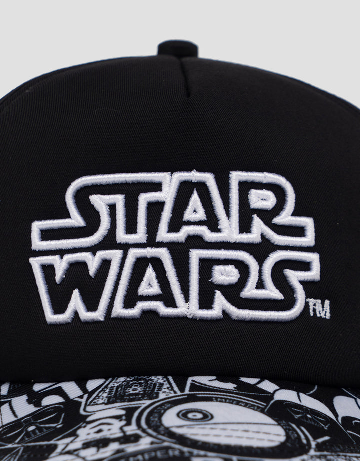 Star Wars Logo Cartoon Topi Anak Laki-laki