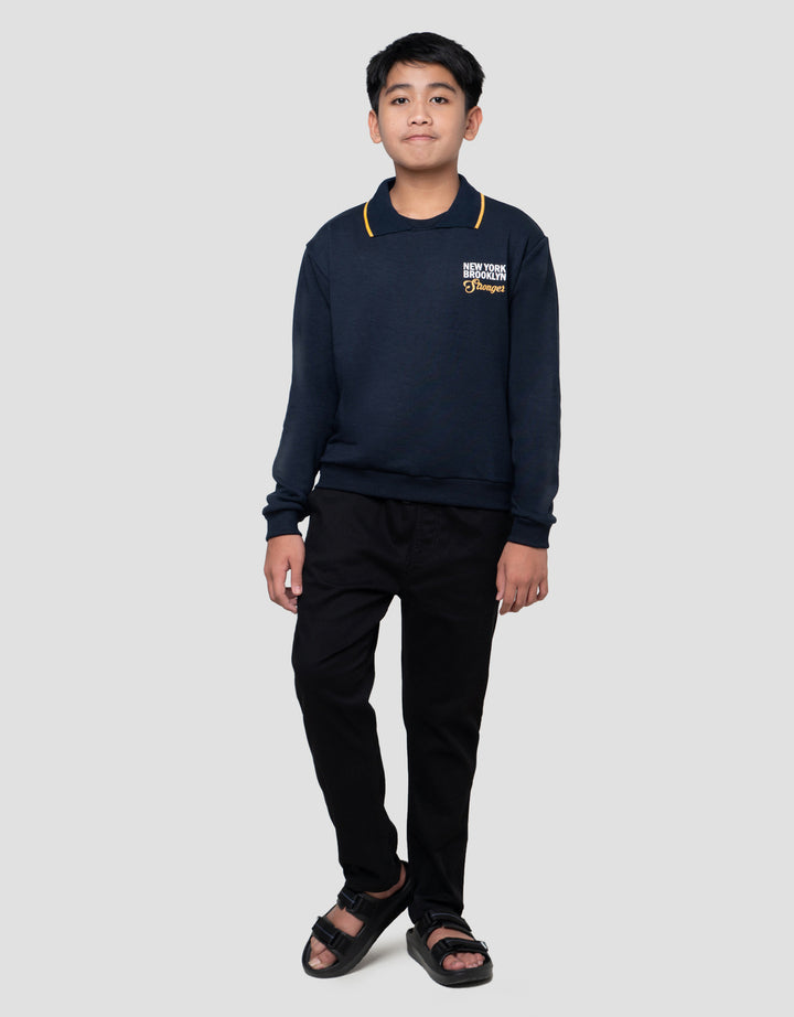NEVADA COLLAR PRINT CITY SWEATER ANAK LAKI-LAKI