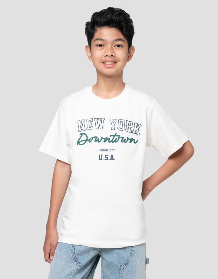 NEVADA PRINT WITH EMBRO CITY KAOS ANAK LAKI-LAKI