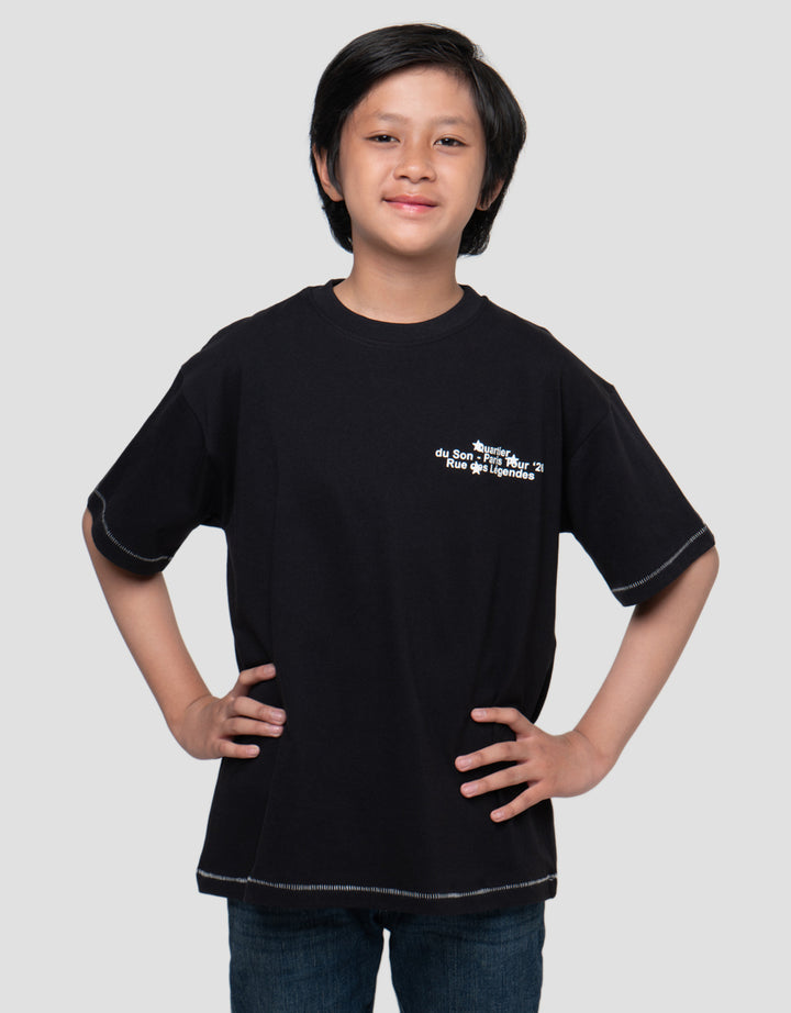 NEVADA MUSIC PARIS TOUR KAOS OVERSIZE ANAK LAKI-LAKI