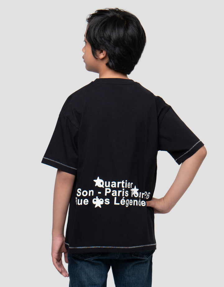 NEVADA MUSIC PARIS TOUR KAOS OVERSIZE ANAK LAKI-LAKI
