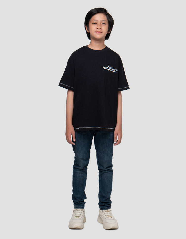 NEVADA MUSIC PARIS TOUR KAOS OVERSIZE ANAK LAKI-LAKI