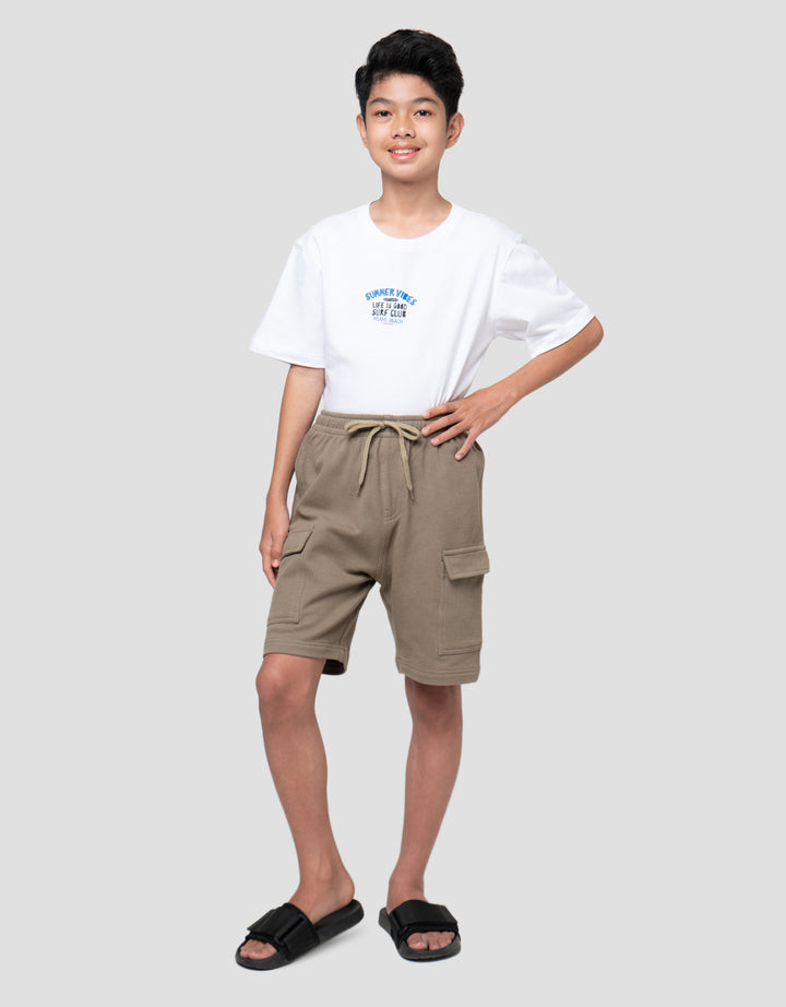 NEVADA TEXTURE CARGO CELANA PENDEK ANAK LAKI-LAKI