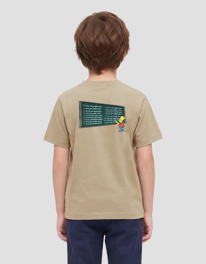 SUKO THE SIMPSONS BACK PRINT BART WRITING KAOS ANAK LAKI-LAKI