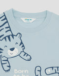 Little M Tiger Print Pakaian Setelan Bayi