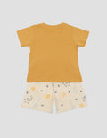 Little M Print Animals Pakaian Setelan Bayi