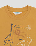 Little M Print Animals Pakaian Setelan Bayi
