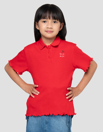 LITTLE M RIB MON CHERI KAOS POLO ANAK PEREMPUAN