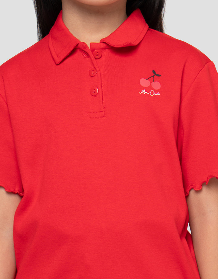 LITTLE M RIB MON CHERI KAOS POLO ANAK PEREMPUAN