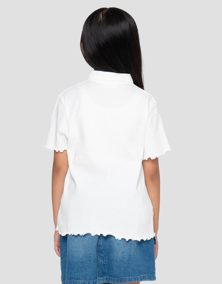 LITTLE M RIB MON HEART KAOS POLO ANAK PEREMPUAN