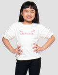 LITTLE M FLOWER WITH LACE 1 KAOS ANAK PEREMPUAN