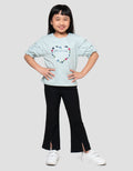LITTLE M FLOWER WITH LACE 2 KAOS ANAK PEREMPUAN