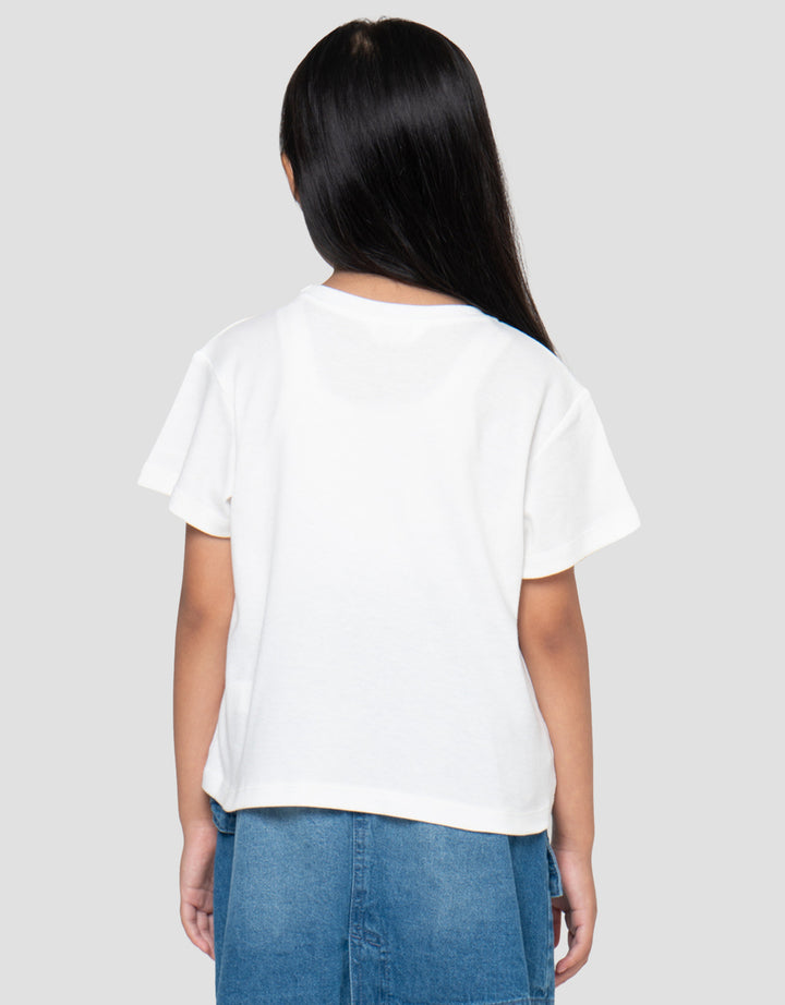 LITTLE M CHERRY APLIKASI KAOS ANAK PEREMPUAN