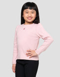 LITTLE M RIB BORDIR CHERRY KAOS ANAK PEREMPUAN