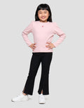 LITTLE M RIB BORDIR CHERRY KAOS ANAK PEREMPUAN