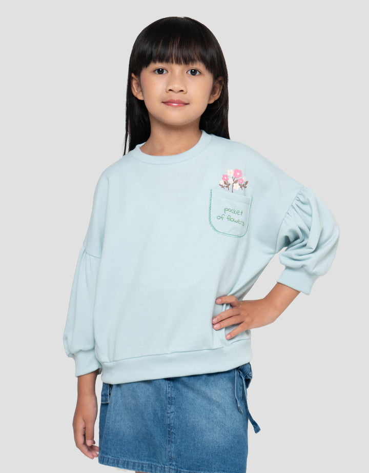 LITTLE M KANTONG SWEATER OVERSIZE ANAK PEREMPUAN