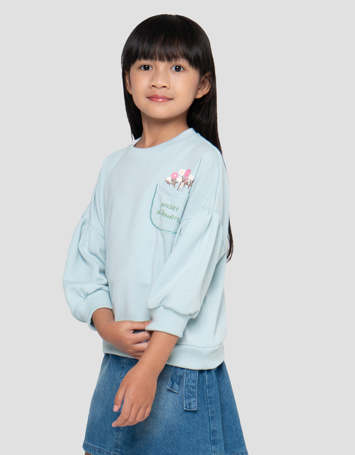 LITTLE M KANTONG SWEATER OVERSIZE ANAK PEREMPUAN