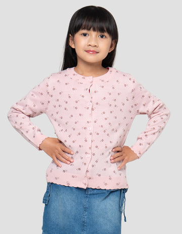 LITTLE M FLOWER CARDIGAN ANAK PEREMPUAN
