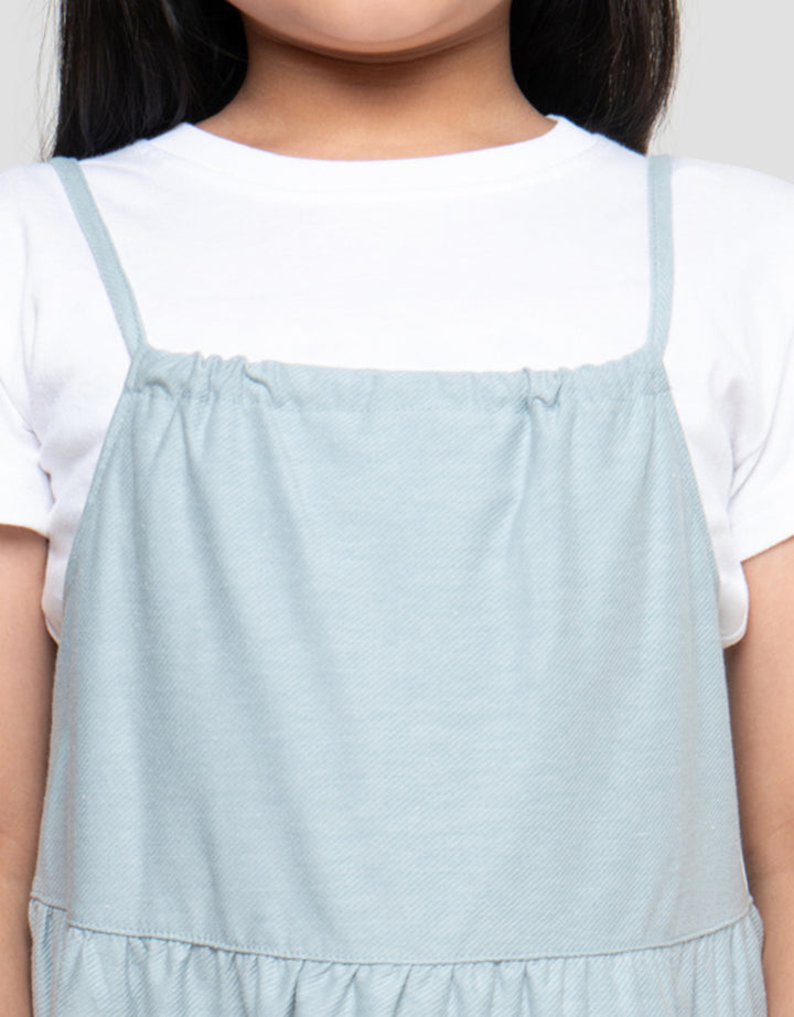 LITTLE M 2 PCS KNIT TIER DRESS ANAK PEREMPUAN