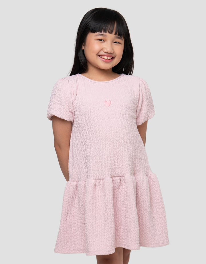 LITTLE M BALOON SLEEVE MIDI DRESS ANAK PEREMPUAN