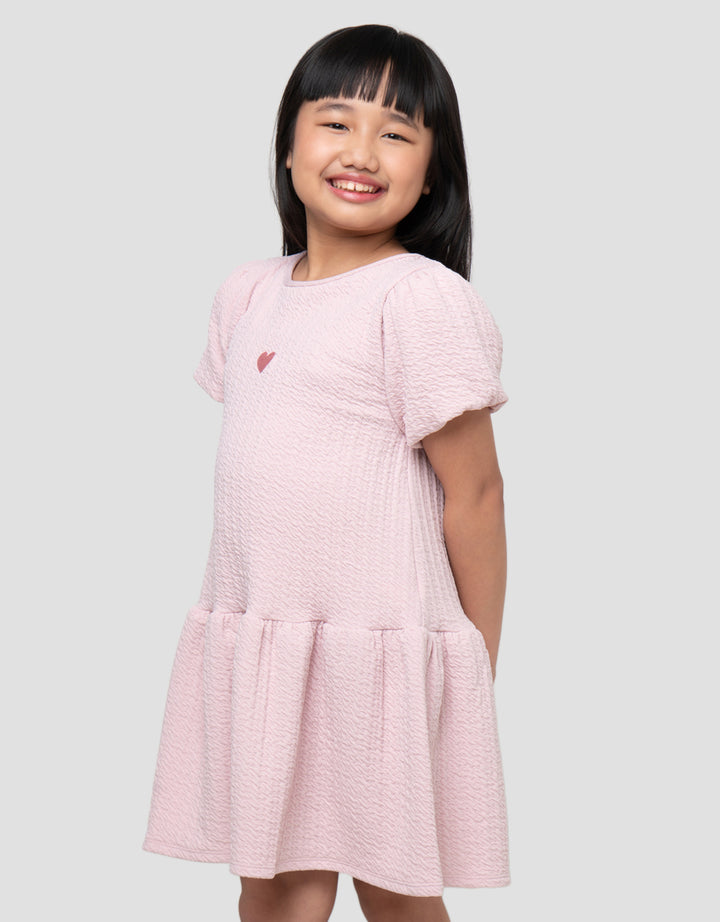 LITTLE M BALOON SLEEVE MIDI DRESS ANAK PEREMPUAN