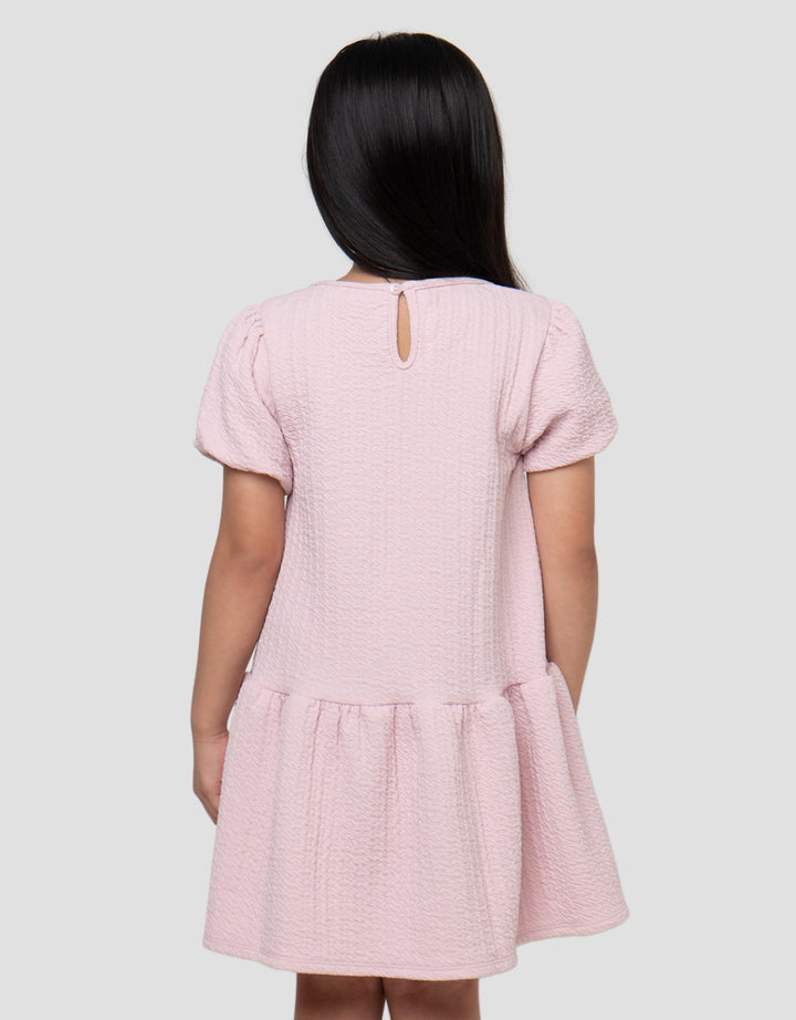 LITTLE M BALOON SLEEVE MIDI DRESS ANAK PEREMPUAN