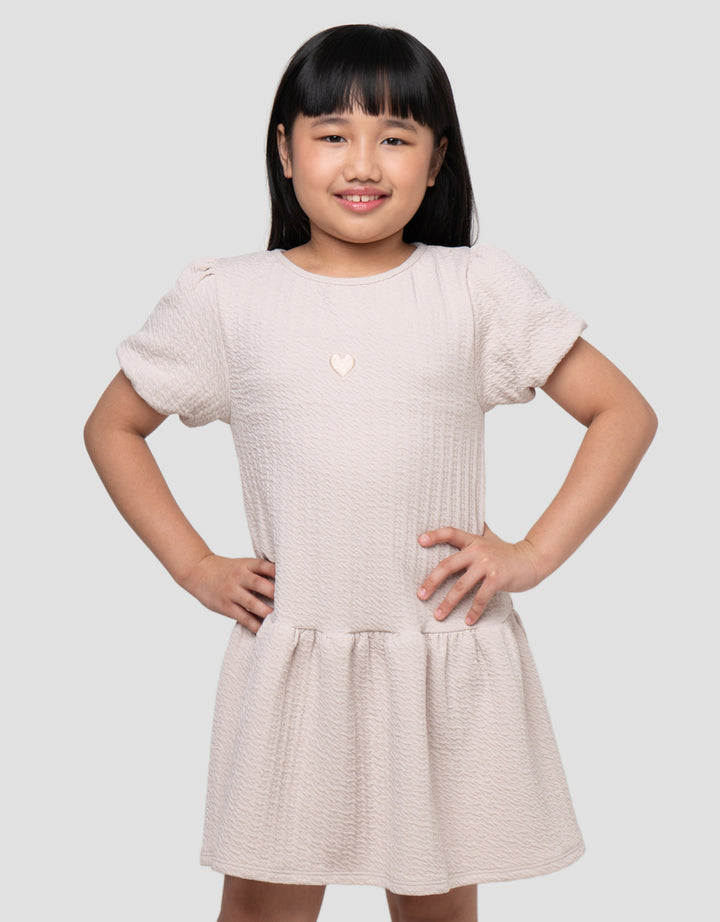 LITTLE M BALOON SLEEVE MIDI DRESS ANAK PEREMPUAN