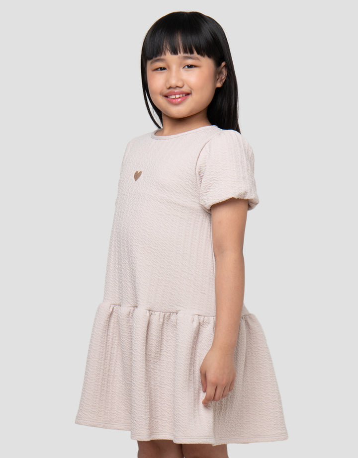 LITTLE M BALOON SLEEVE MIDI DRESS ANAK PEREMPUAN