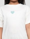 LITTLE M FRILL HEART PAKAIAN SETELAN ANAK PEREMPUAN