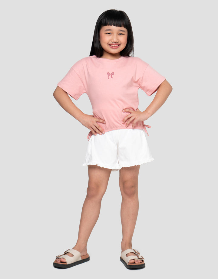 LITTLE M FRILL PITA PAKAIAN SETELAN ANAK PEREMPUAN