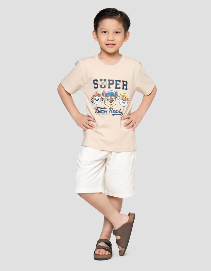 Character Paw Patrol Teams Super Print Kaos Anak Laki-laki